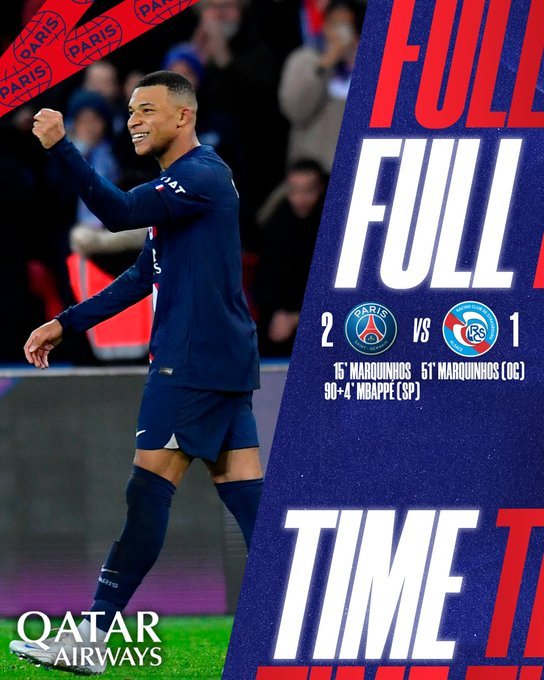 姆巴佩绝杀点球助巴黎逆转斯特拉斯堡