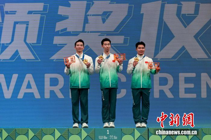 成都世运会健美操赛场中国队再获两枚金牌和一